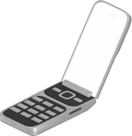 Old Flip Phone PNG