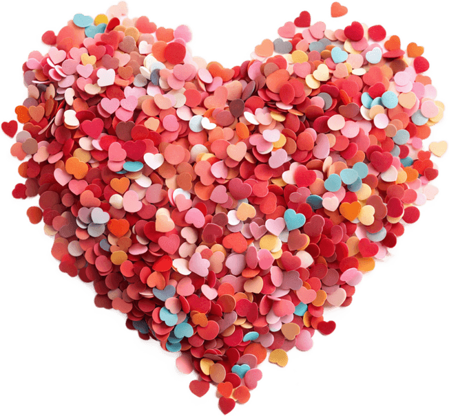 Heart Confetti PNG
