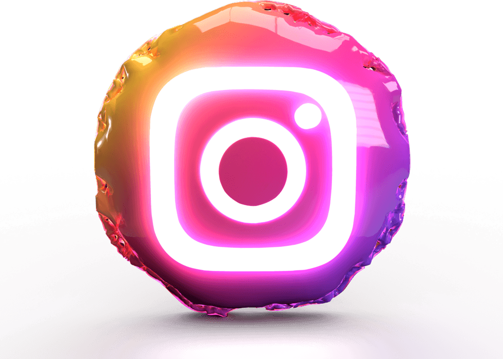 Instagram Logo 3d PNG