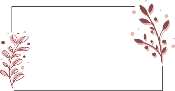 Cute Flower Border PNG
