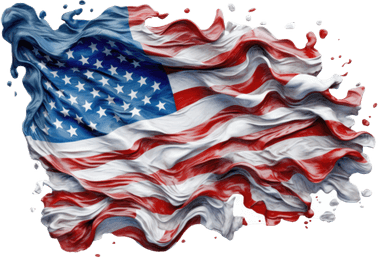 Faded American Flag PNG