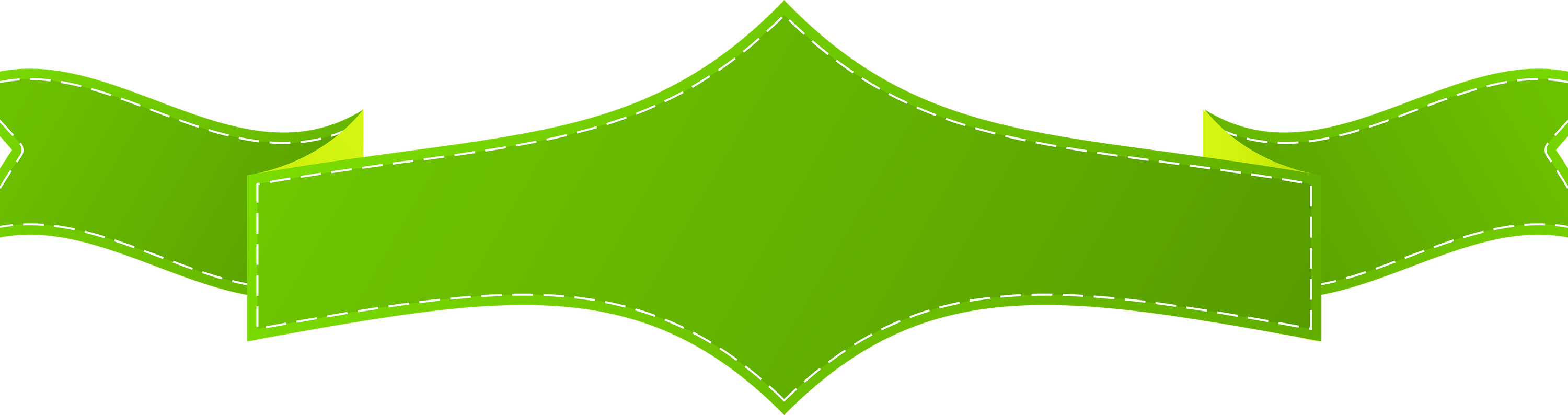 Green Banner PNG