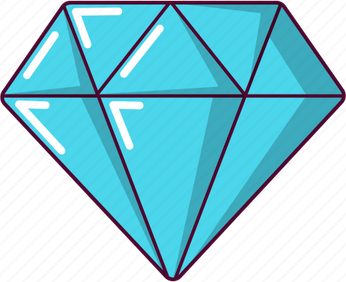 Cartoon Diamond PNG