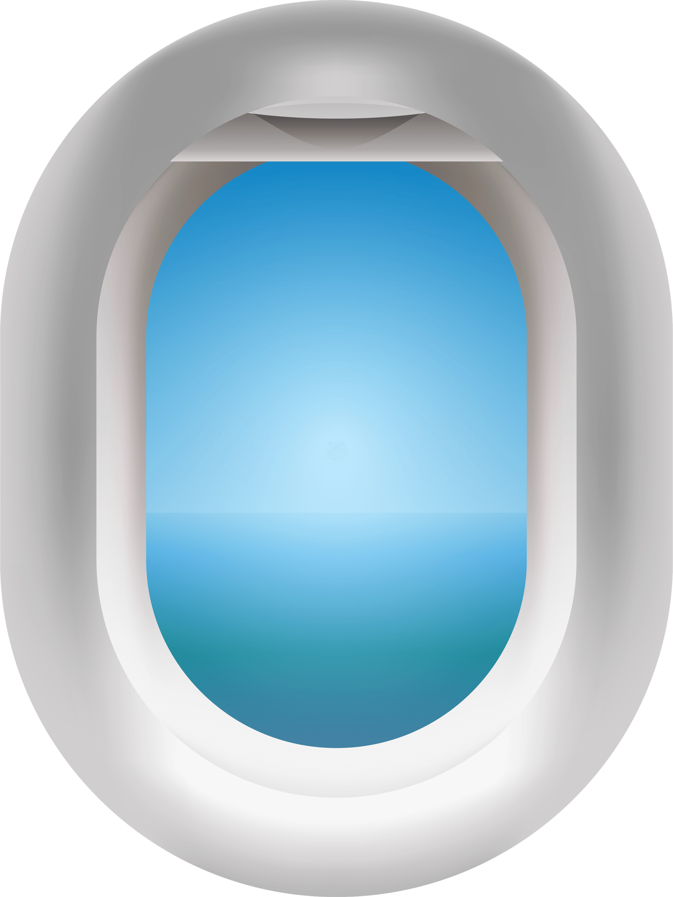 Airplane Window Frame PNG