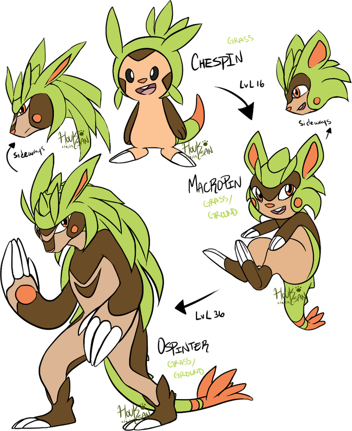 Chespin Pokemon PNG