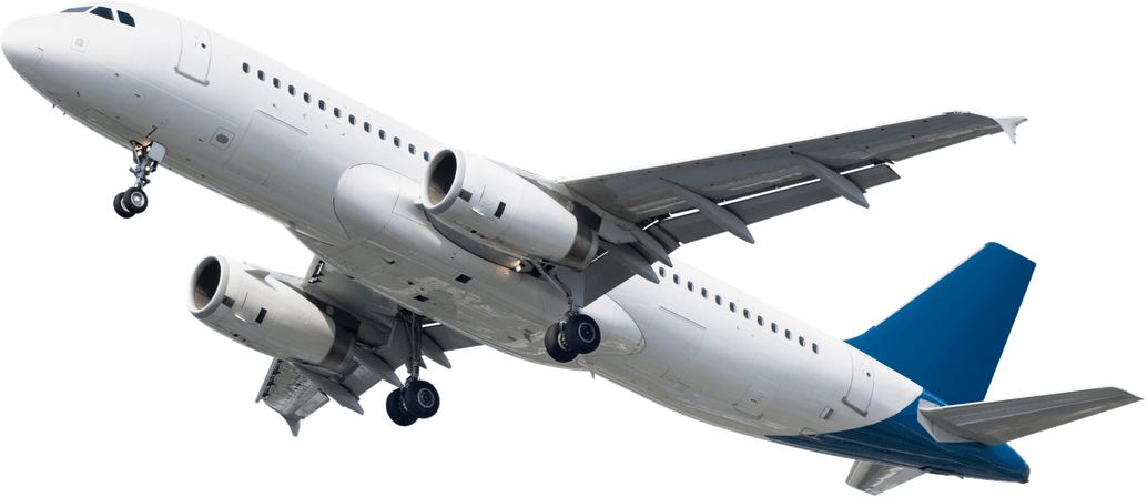 White Airplane PNG