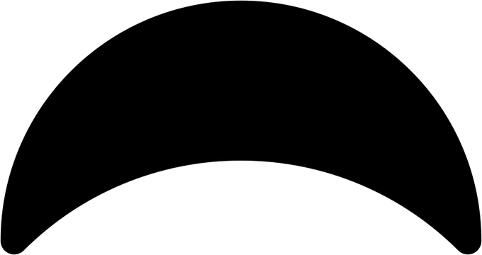 Upside Down Crescent Moon PNG