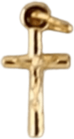 Gold Christian Cross PNG