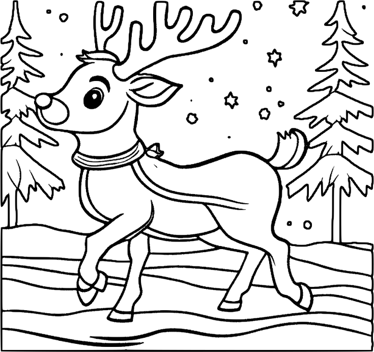 Reindeer Christmas PNG