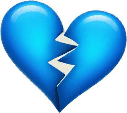 Light Blue Heart Emoji PNG