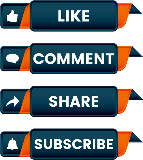 Like And Subscribe PNG