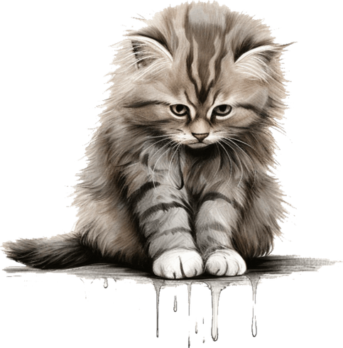 Sad Cat PNG