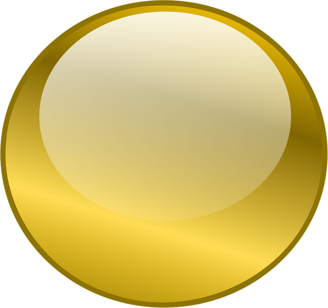 Golden Button PNG