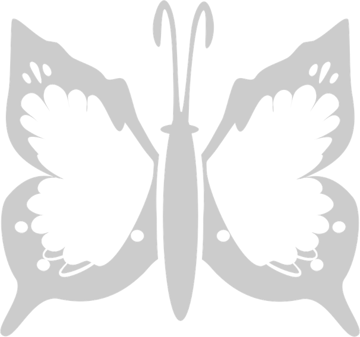 Butterfly Stencil PNG