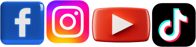 Instagram Tiktok Youtube PNG