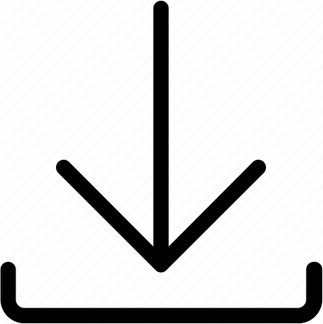 Pointing Down Arrow PNG