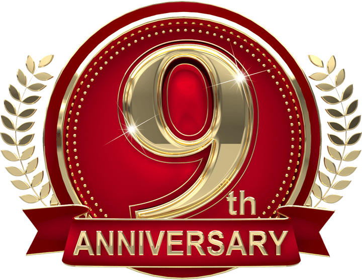 9th Anniversary PNG