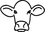 Cow Face PNG