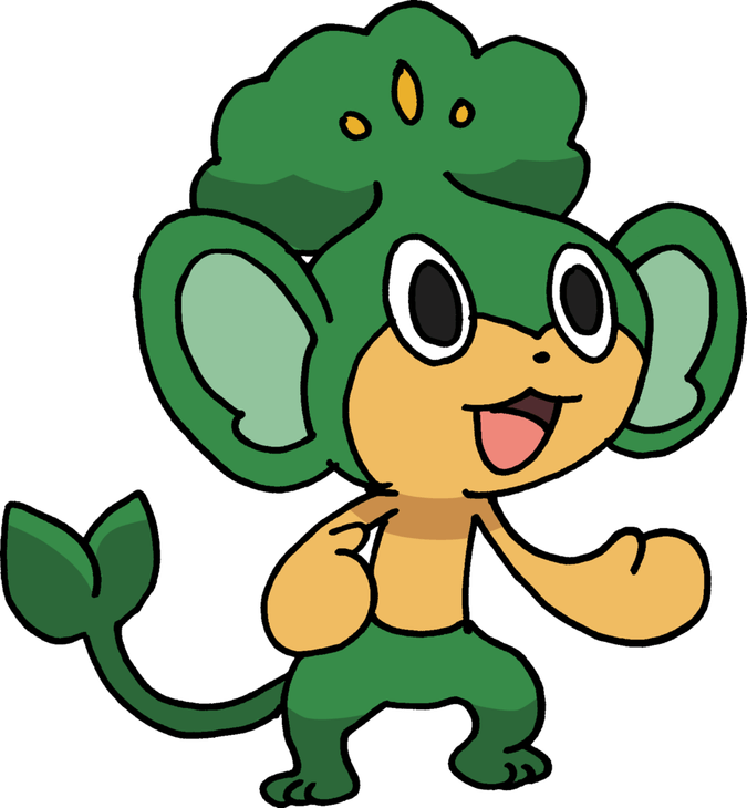 Pansage Pokemon PNG