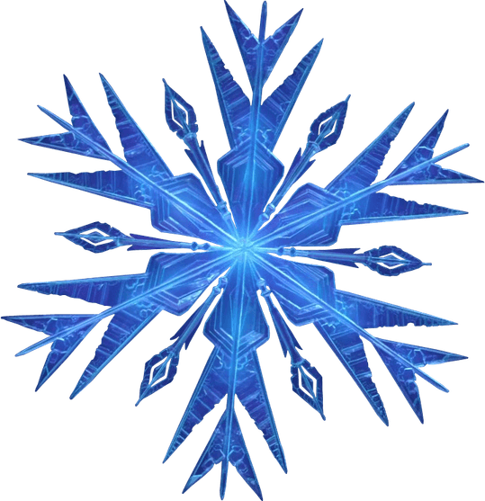 Blue Snowflake PNG