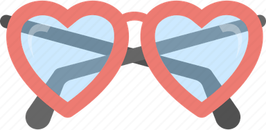Heart Shaped Sunglasses PNG
