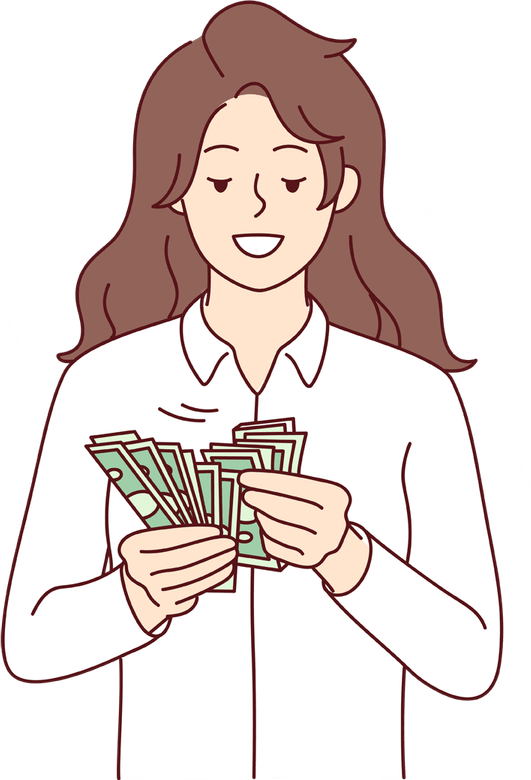 Girl Money PNG
