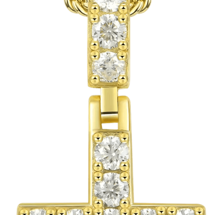 Gold Chain With Cross PNG