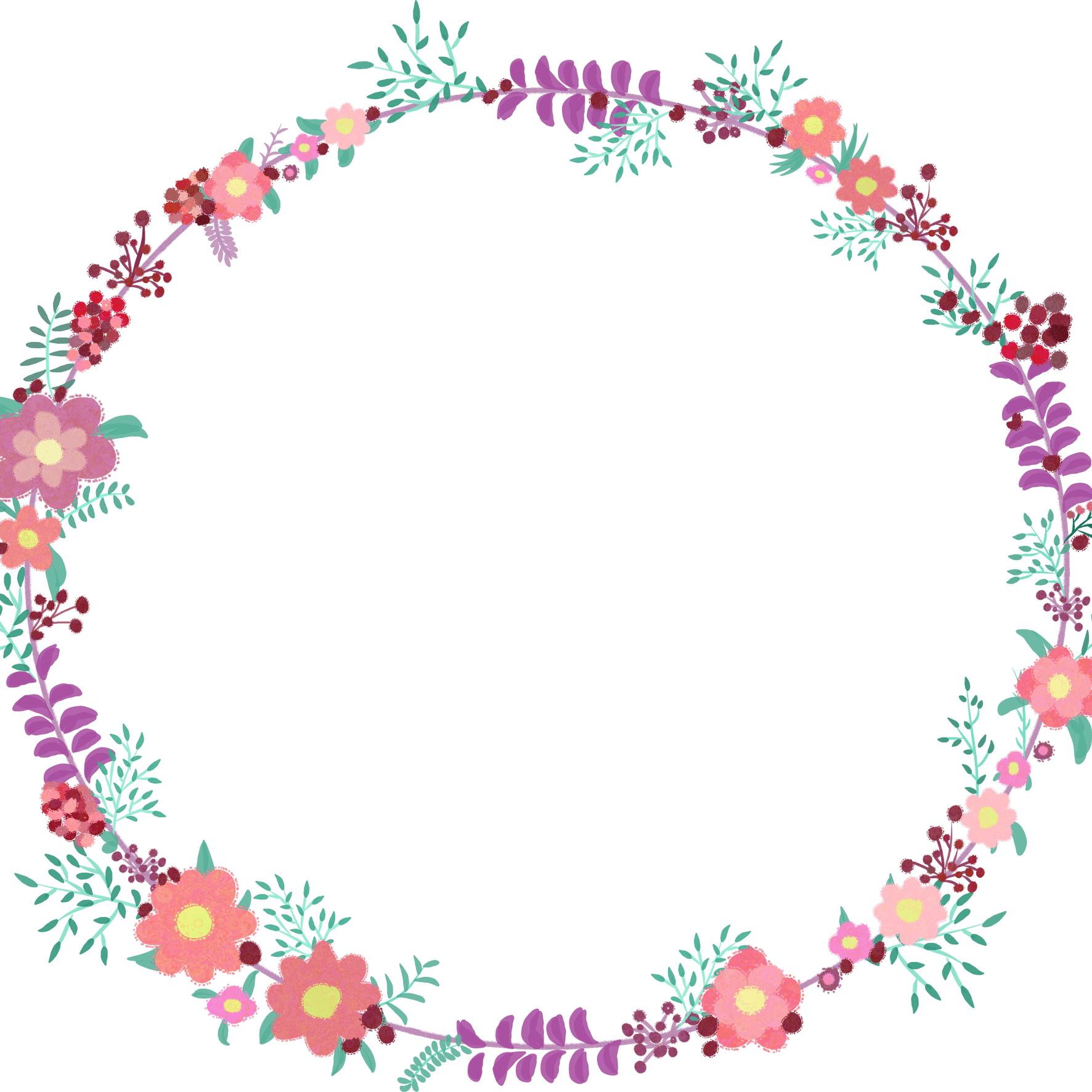 Wreath Border PNG