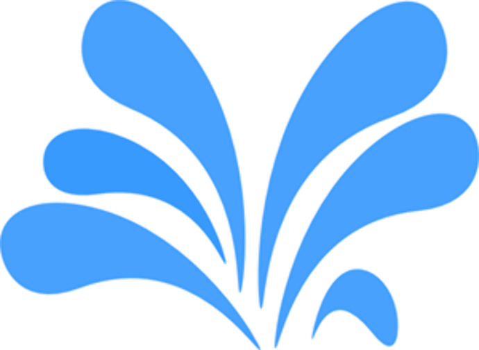 Cartoon Water Splash PNG