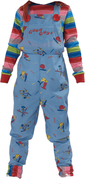 Chucky Overalls Pattern PNG