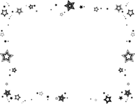 Gold Stars Border PNG