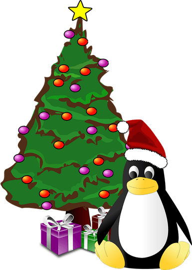 Penguin Christmas PNG