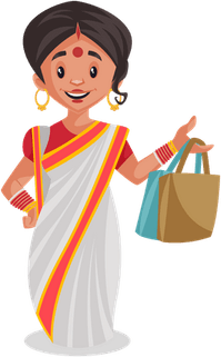 Girl Shopping Bag PNG