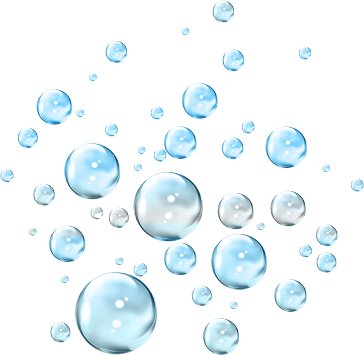 Blue Bubbles PNG