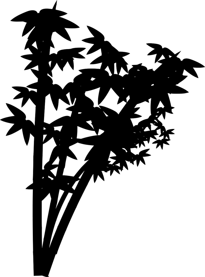 Bamboo Papercut PNG