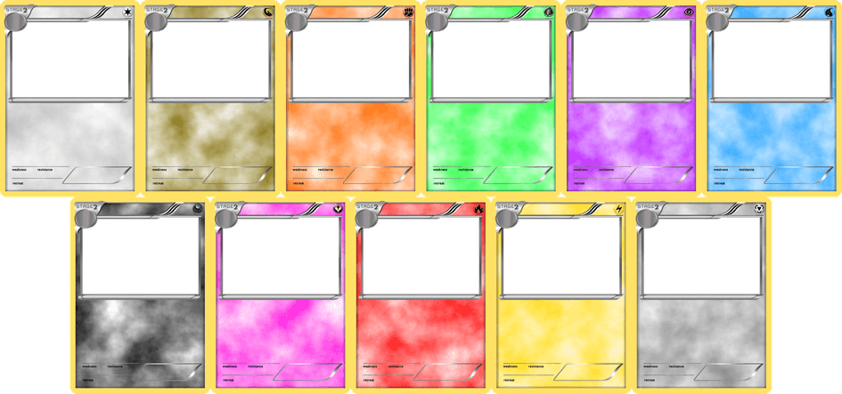 Pokemon Card Template PNG