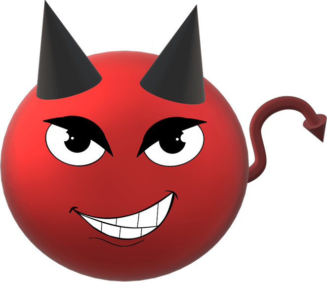 Red Devil Emoji PNG