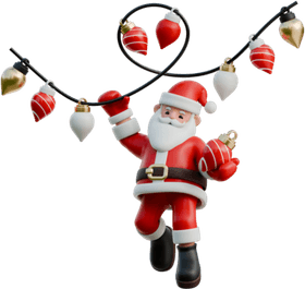 Tangled Christmas Lights PNG