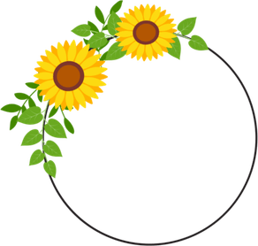Sunflower Border PNG