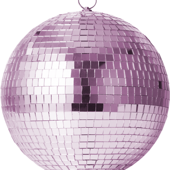 Colorful Disco Ball PNG