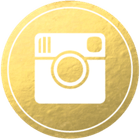 Gold Social Media Icons PNG