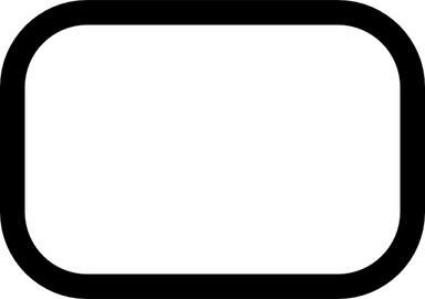 Rounded Rectangle Border PNG