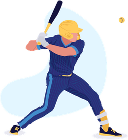 Man With Baseball Bat PNG