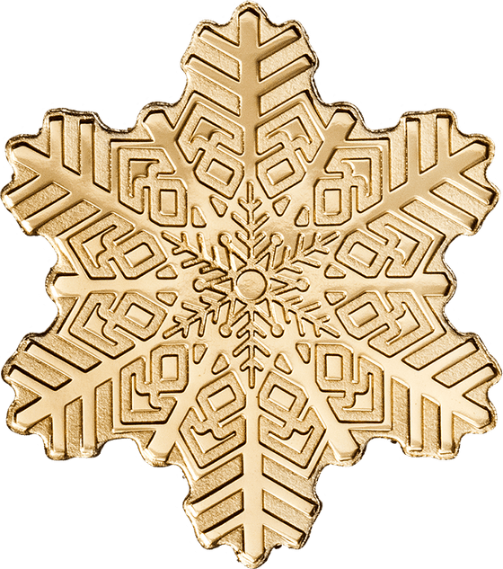 Gold Snowflake PNG