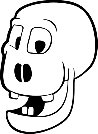 Goofy Skull PNG