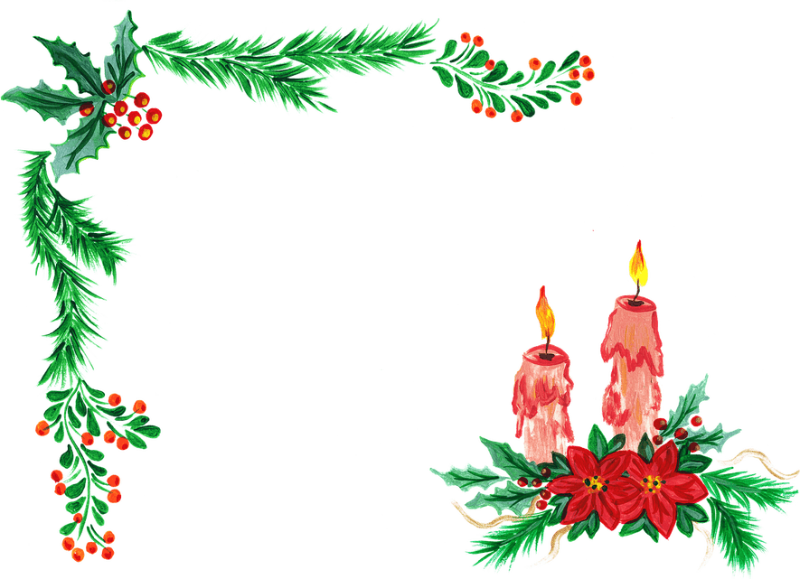 Christmas Decoration Border PNG