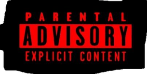 Red Parental Advisory PNG