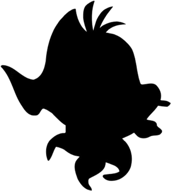 Silhouette Mermaids Swimming PNG