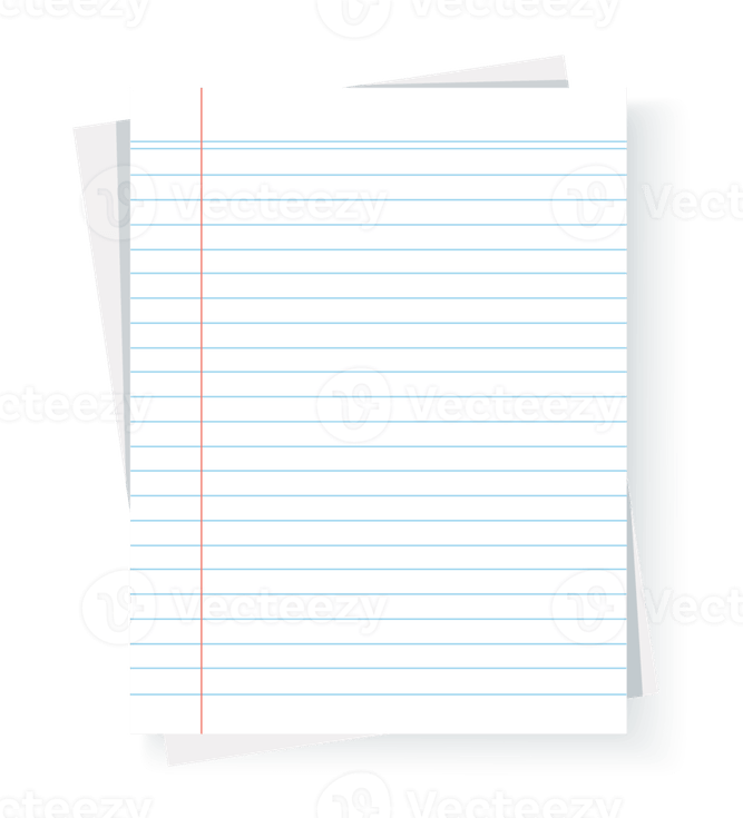 Notebook Paper PNG