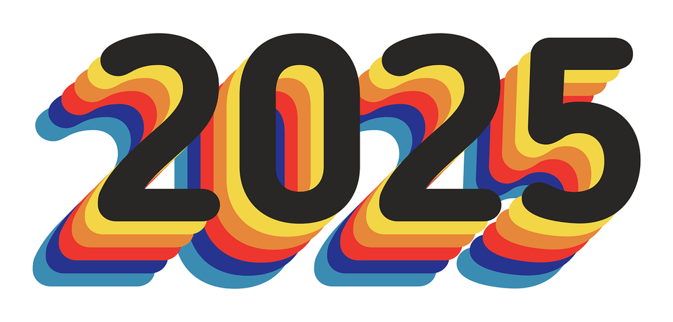 Happy New Year 2025 PNG